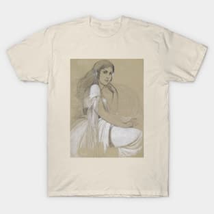 Alphonse Mucha Portrait of Jaroslava Mucha T-Shirt